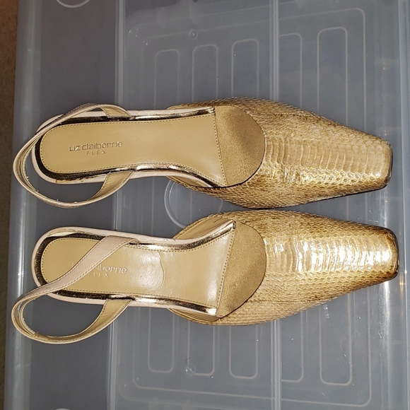 Liz Claiborne | Shoes | Liz Claiborne Flex Slingback Heels | Poshmark